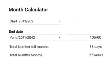 Month Calculator