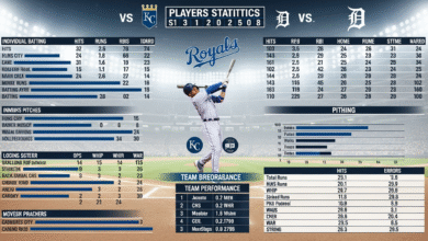 Kansas City Royals vs Detroit Tigers Match Player Stats