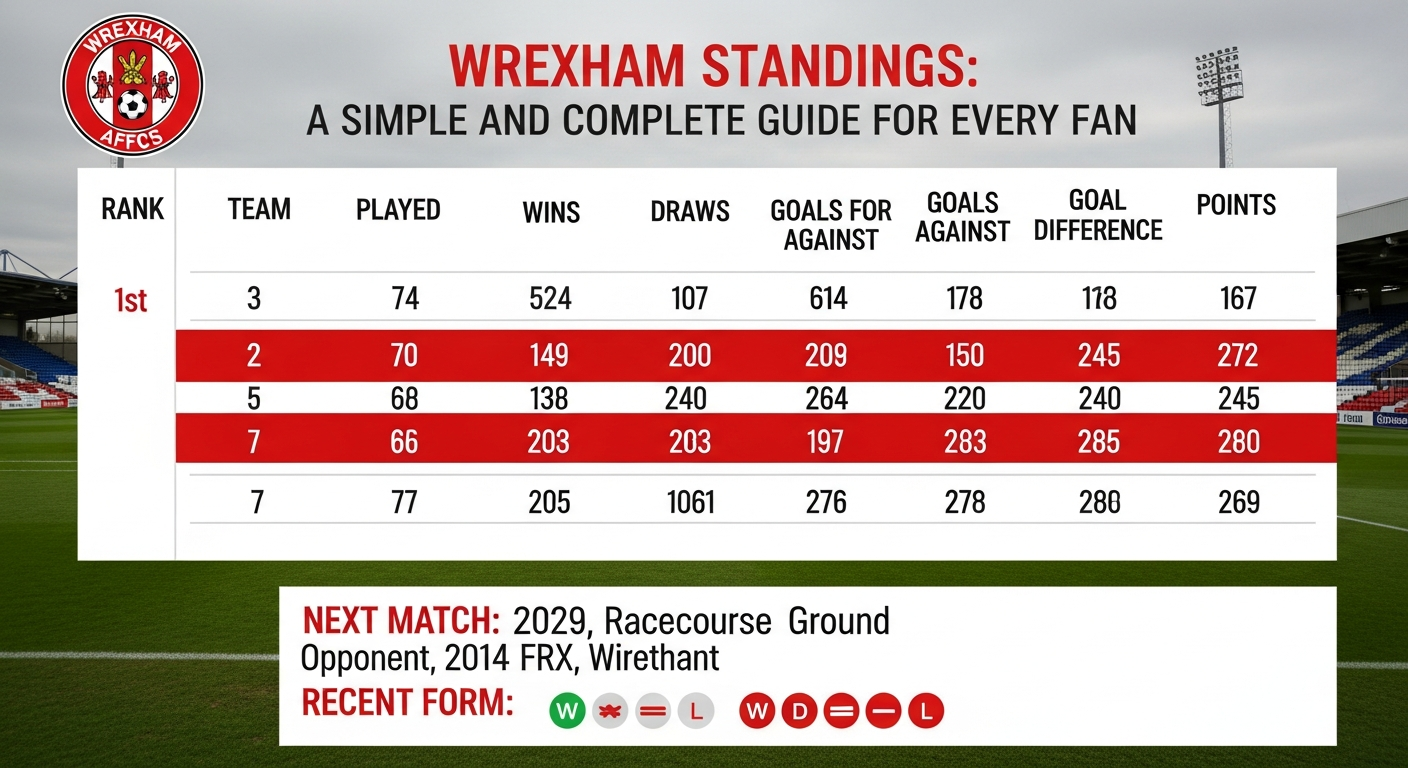 Wrexham Standings